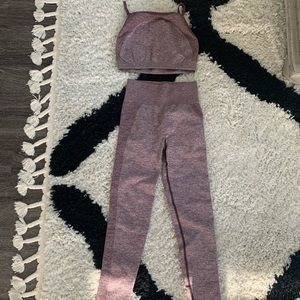 Gymshark seamless pants and sports bra